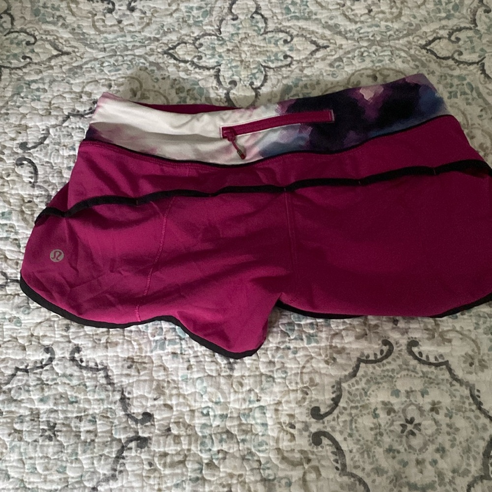 Lululemon Pink and Purple Shorts